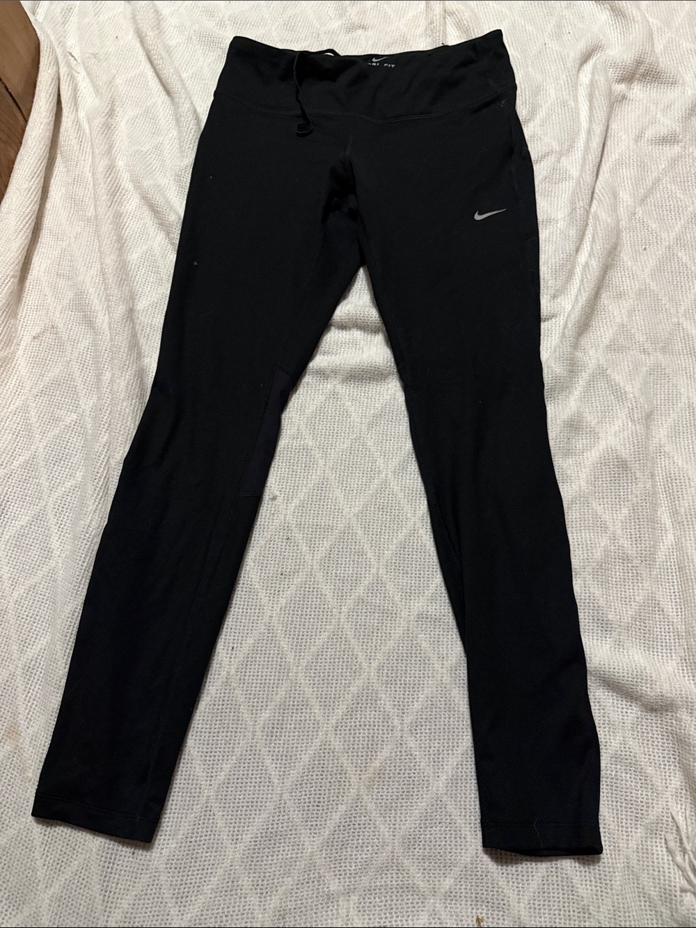 Nike Black Girls' Performance Leggings with Swoosh
